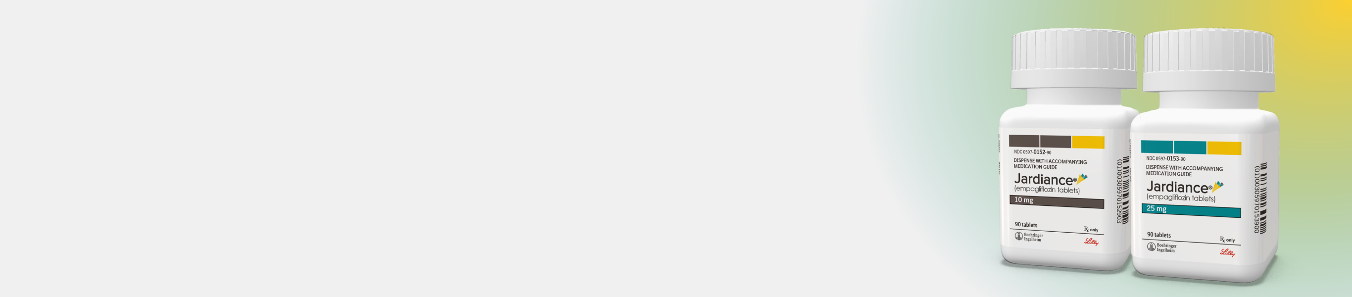 Jardiance 10mg and 25mg Pill Bottle