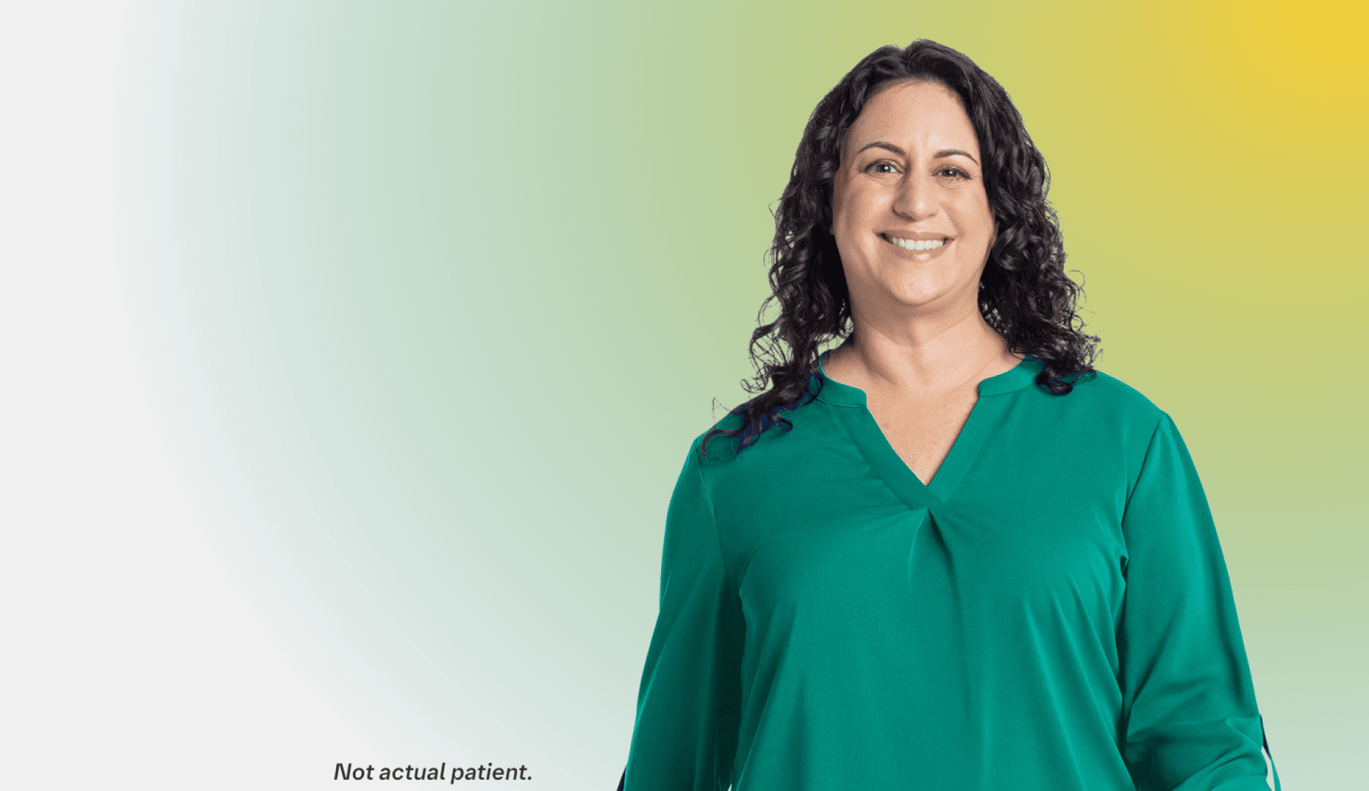 Woman in Green Shirt