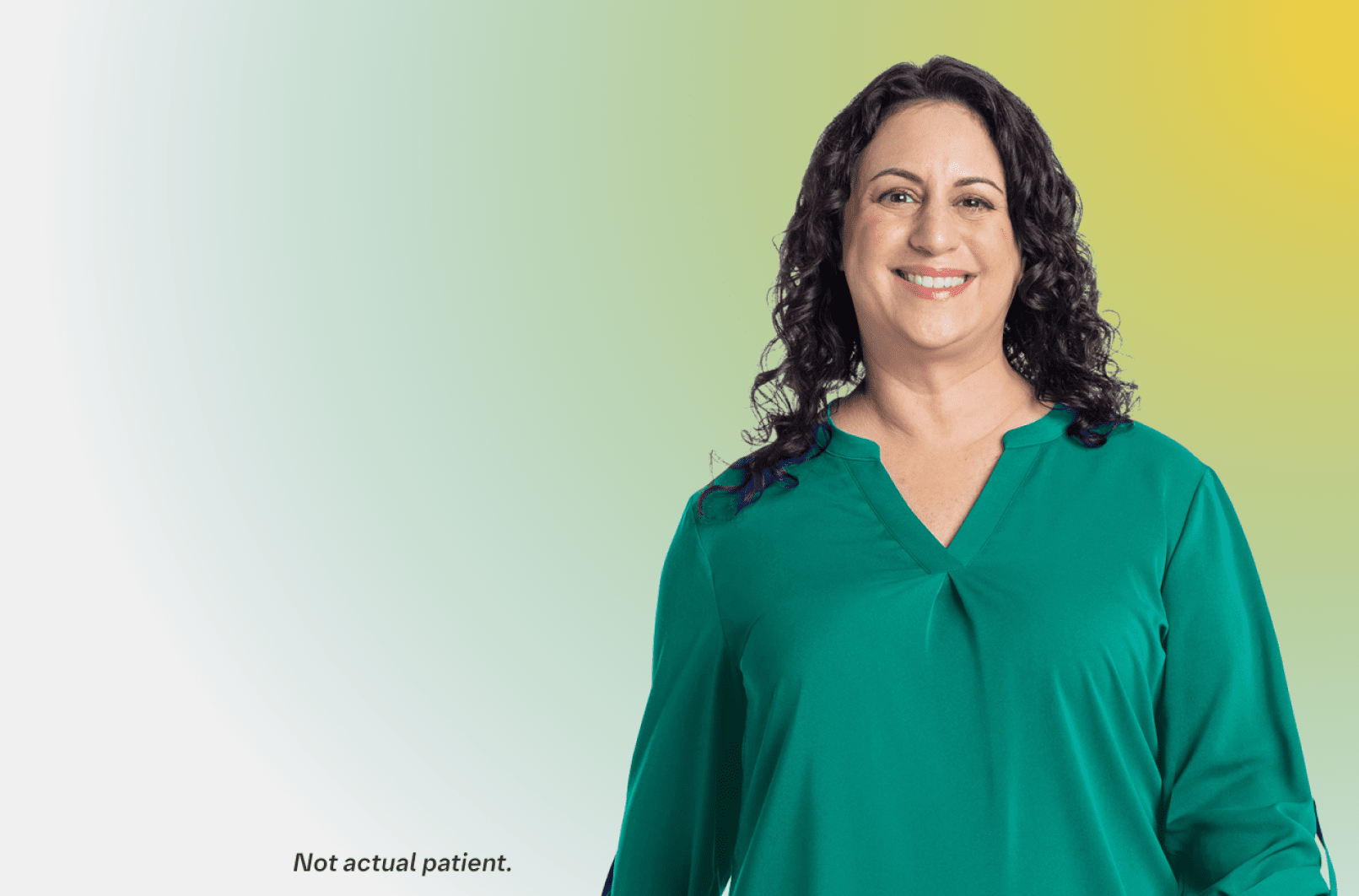 Woman in Green Shirt